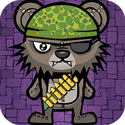 Плюшевый Мишка Зомби Пулемет